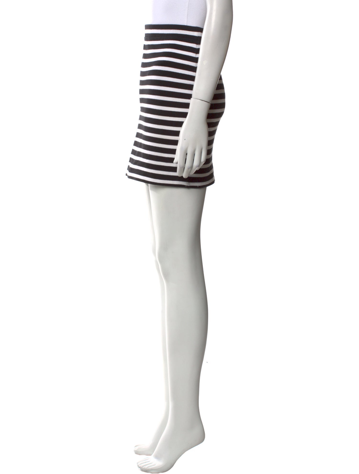 T by Alexander Wang Striped Mini Skirt