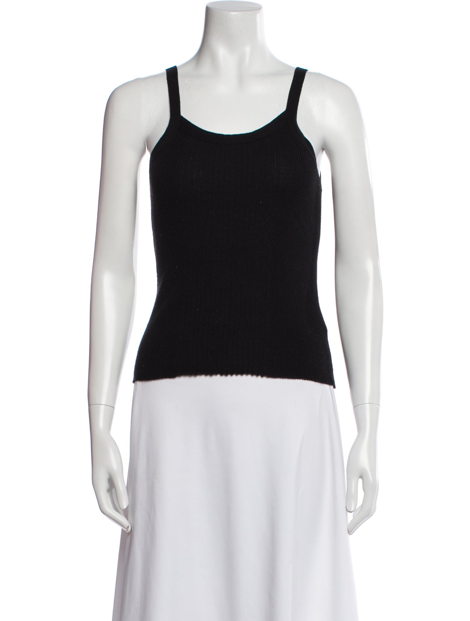 T by Alexander Wang Merino Wool Scoop Neck Top
