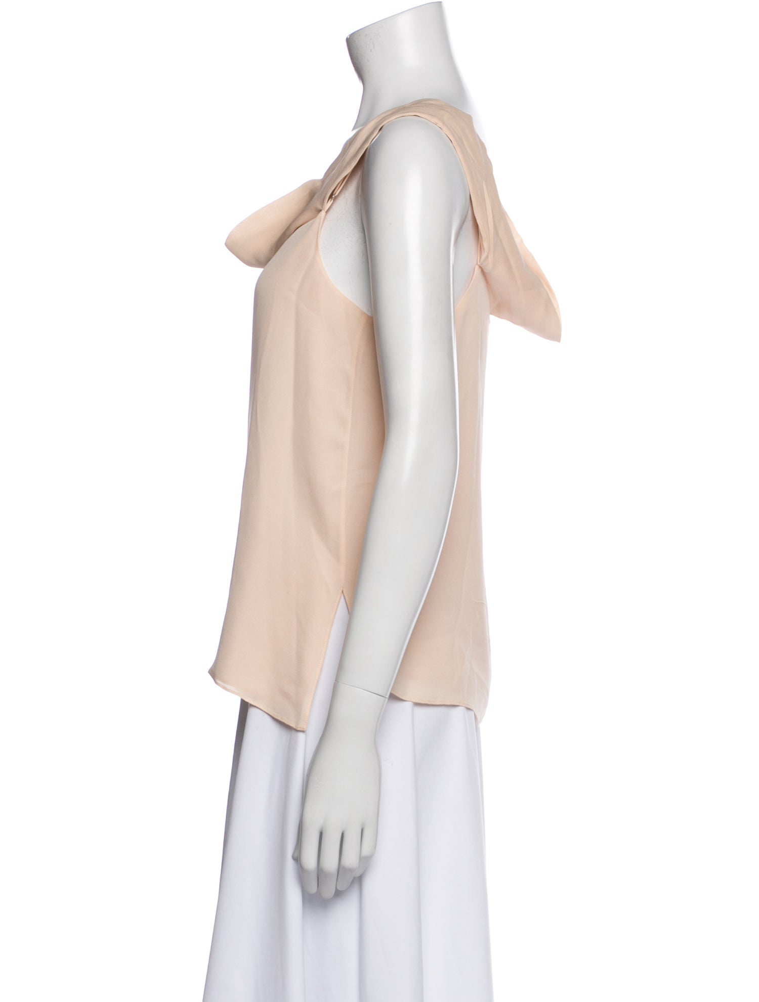 T by Alexander Wang Silk Cowl Neck Blouse