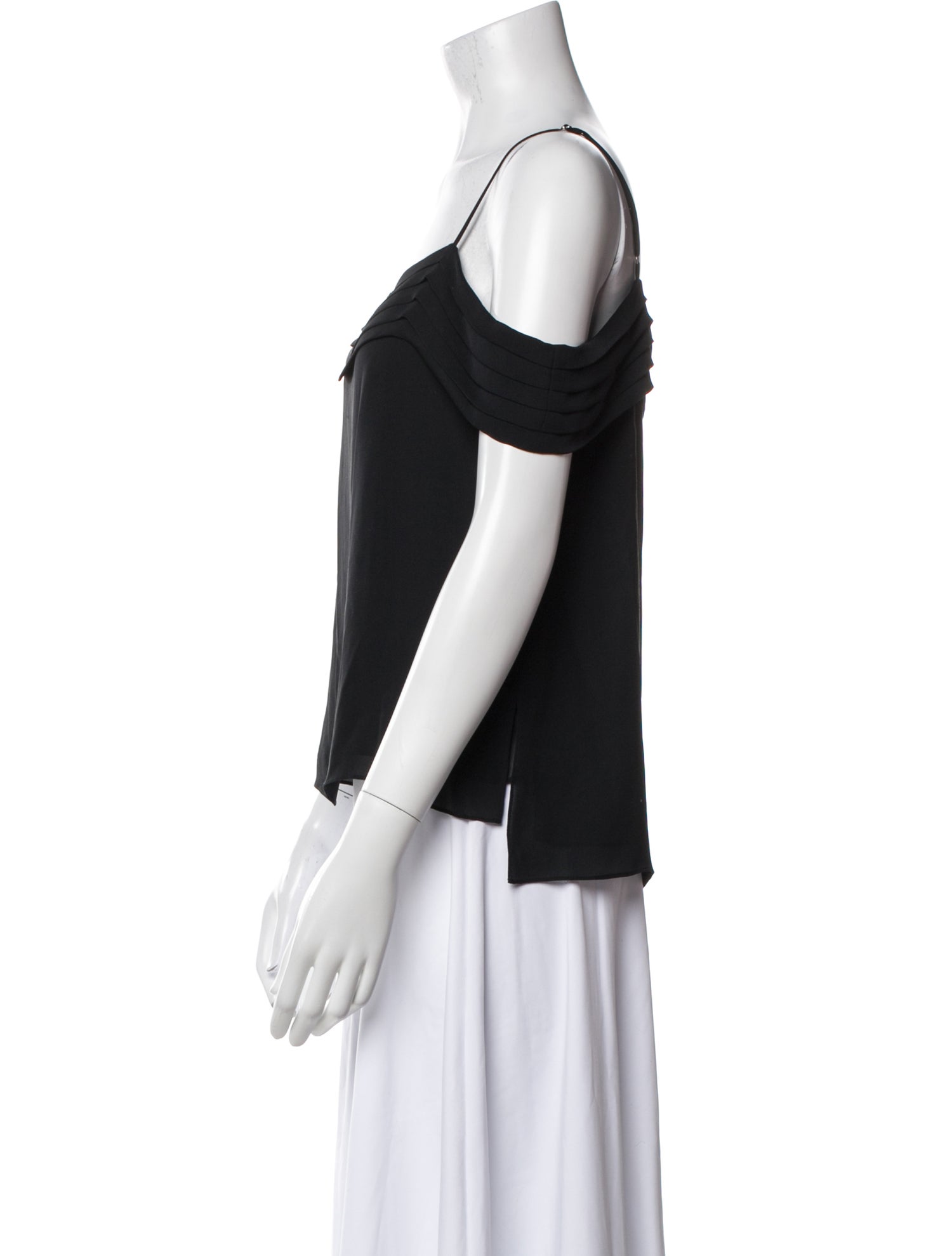 T by Alexander Wang Silk Square Neckline Top