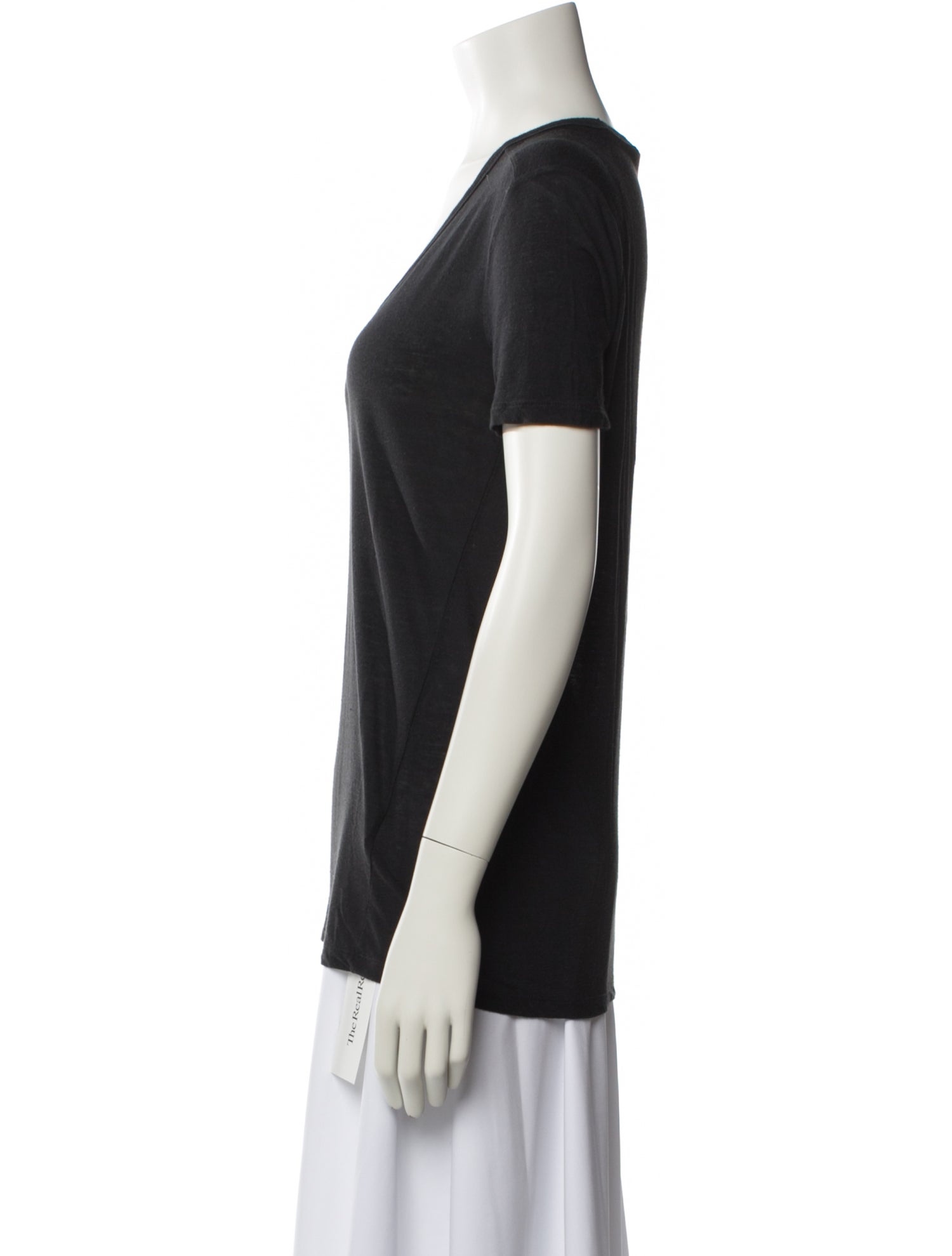 T by Alexander Wang Scoop Neck Short Sleeve T-Shirt