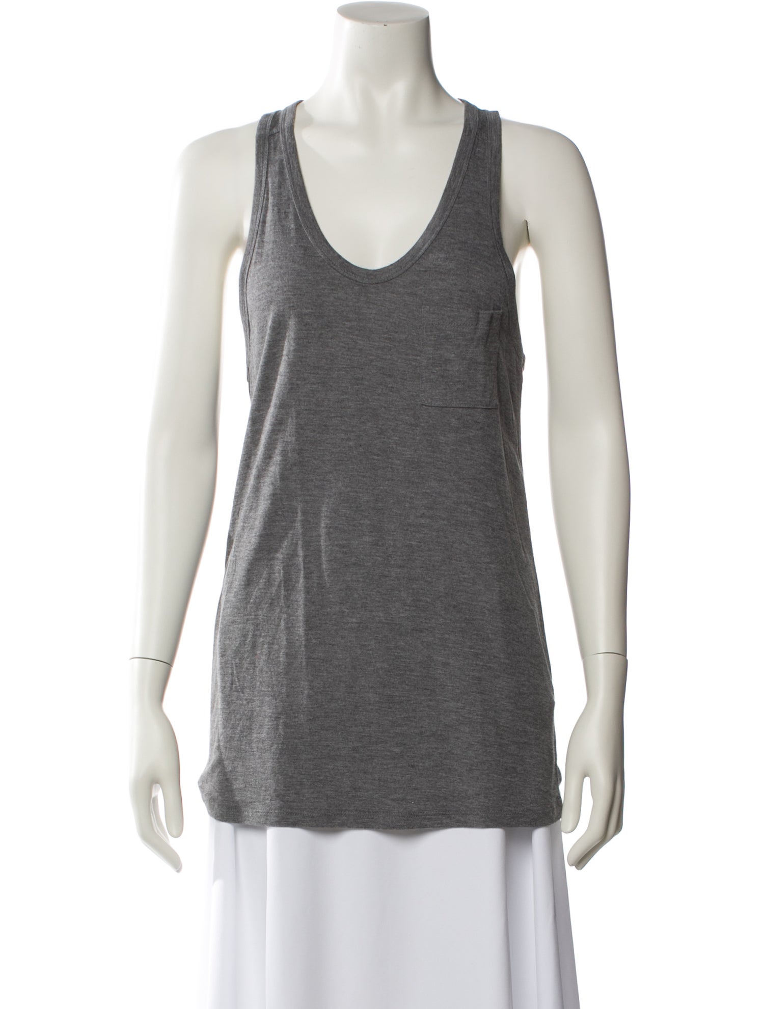 T by Alexander Wang Scoop Neck Sleeveless Top