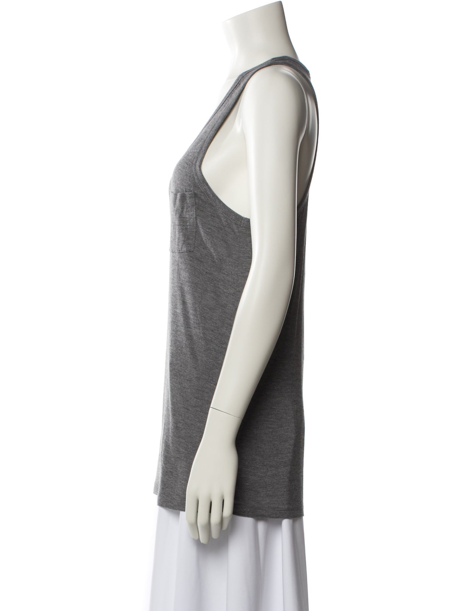 T by Alexander Wang Scoop Neck Sleeveless Top