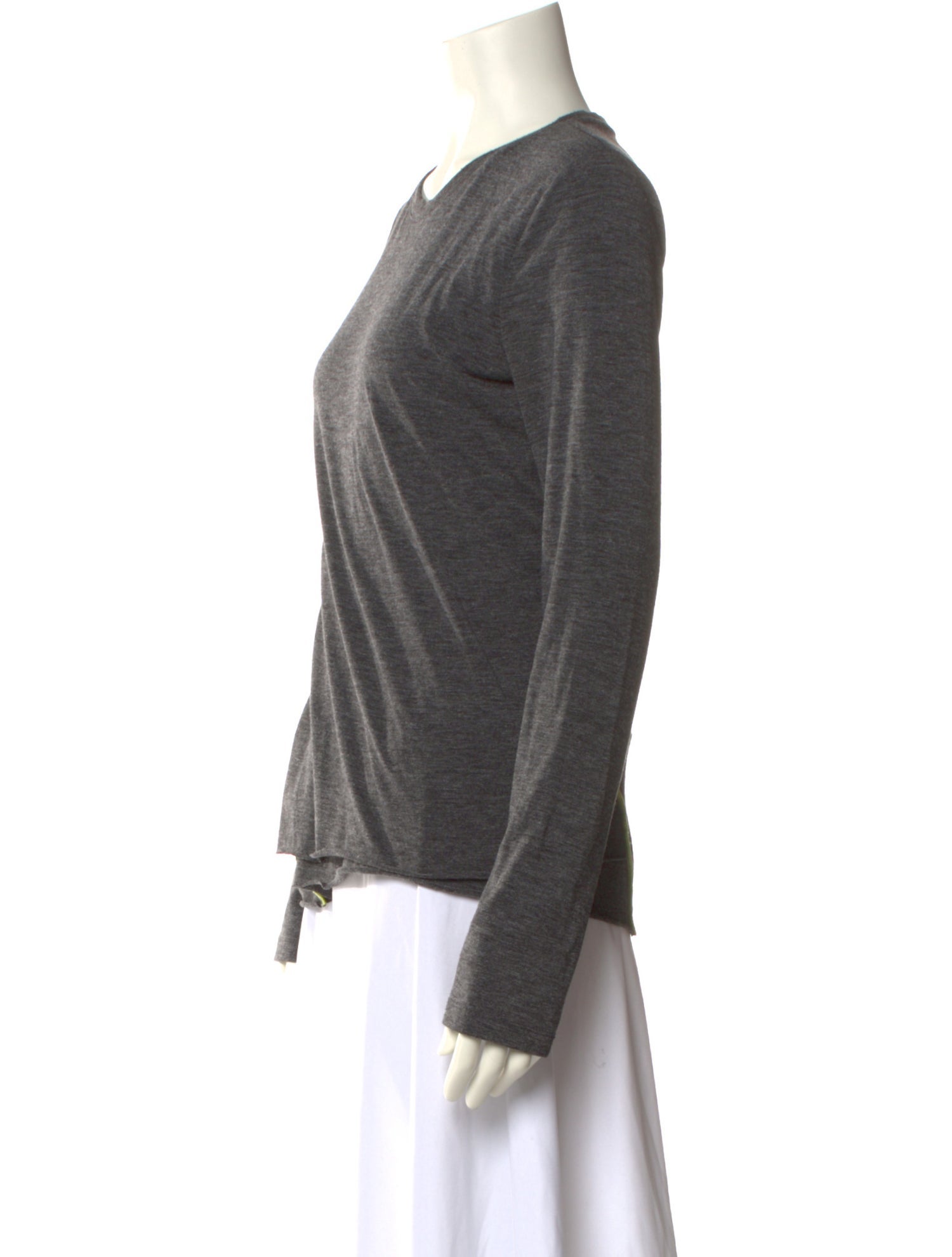 T by Alexander Wang Crew Neck Long Sleeve T-Shirt