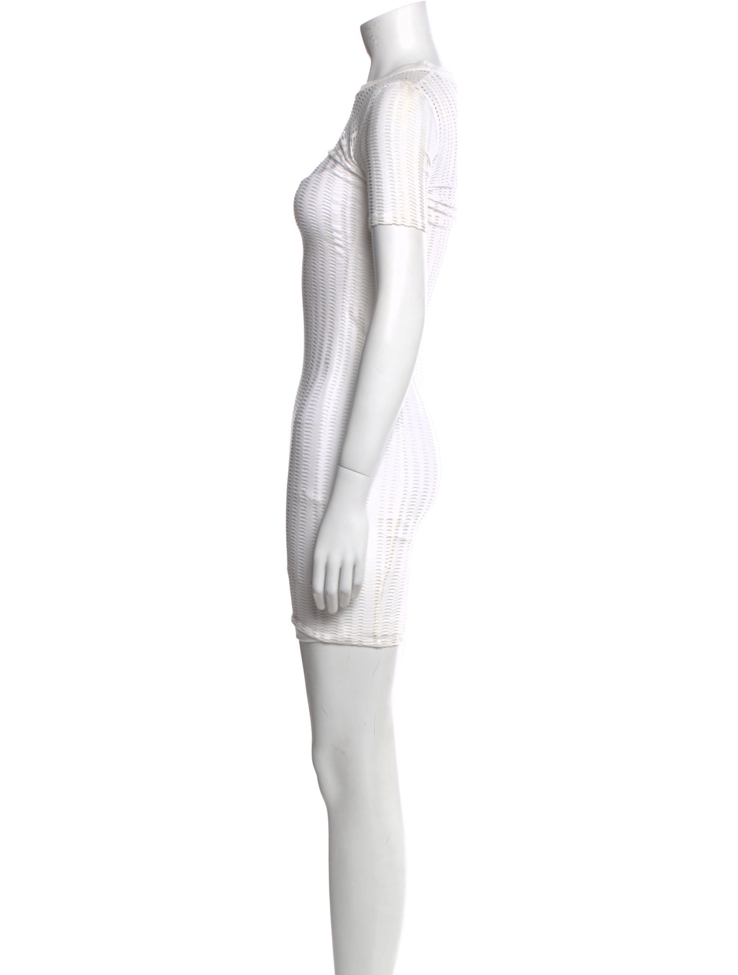 T by Alexander Wang Bateau Neckline Mini Dress