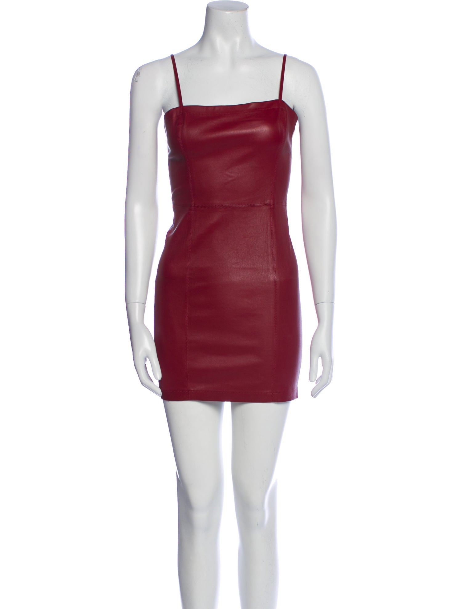 T by Alexander Wang Leather Mini Dress