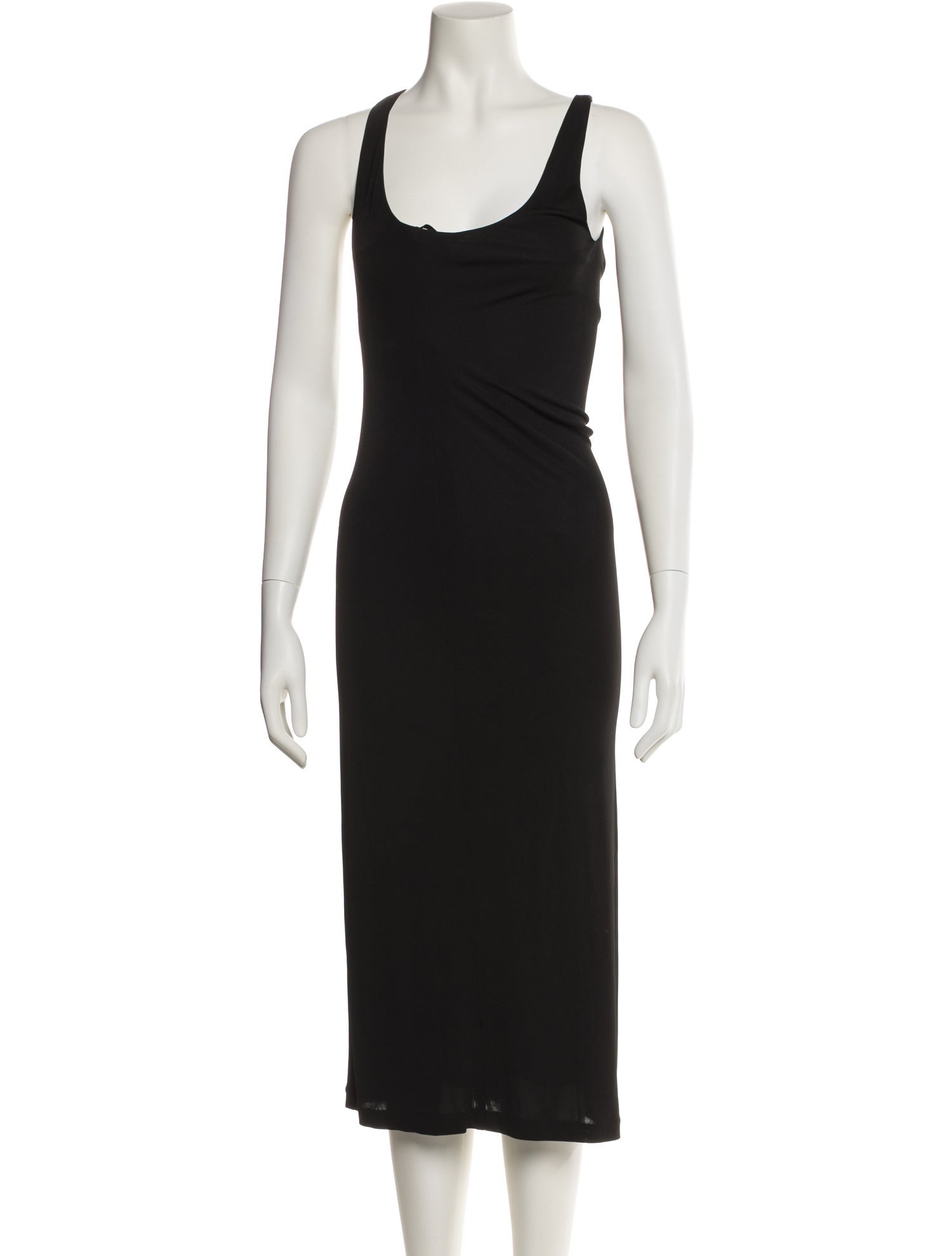 T by Alexander Wang Cowl Neck Midi Length Dress
