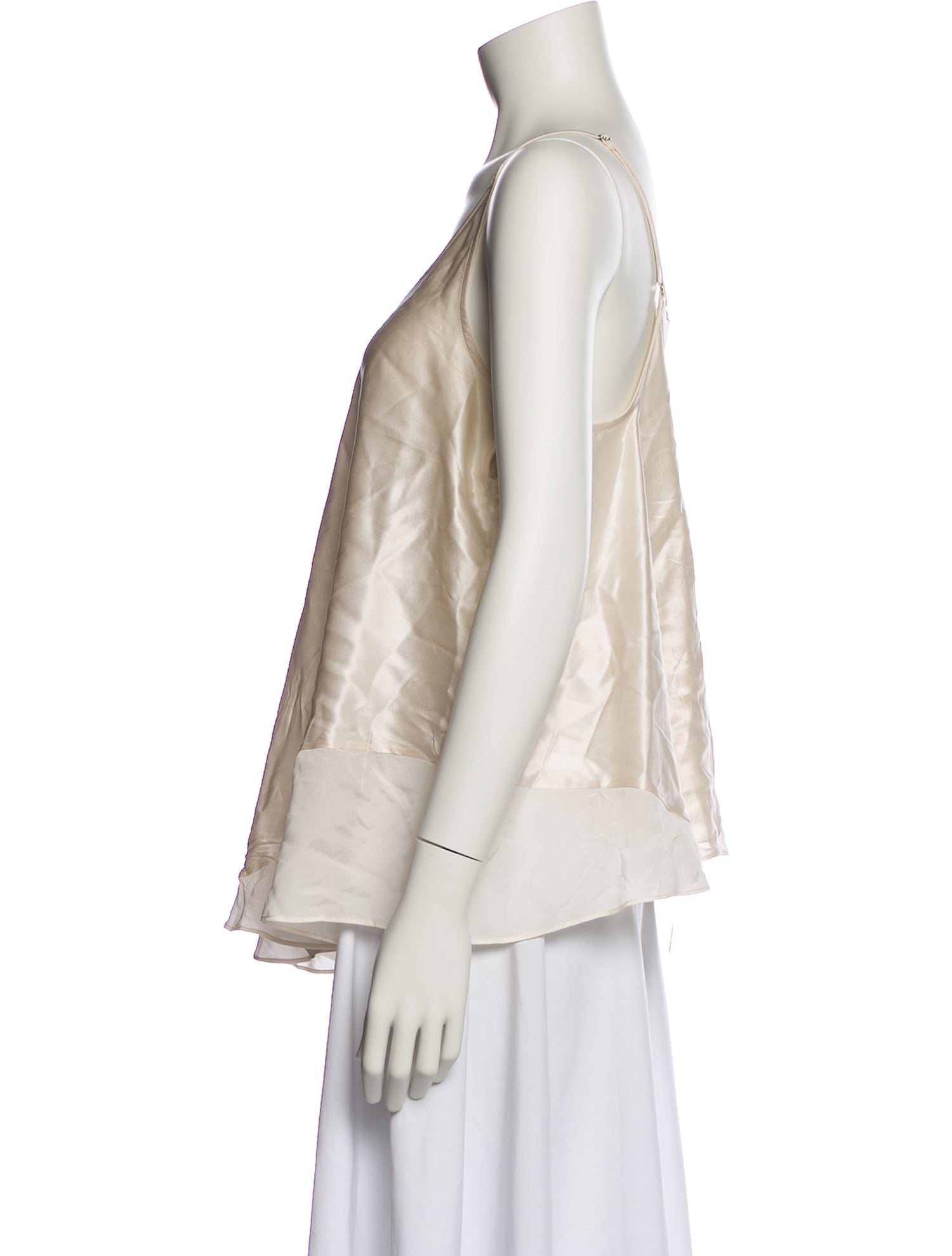 T by Alexander Wang Silk V-Neck Blouse