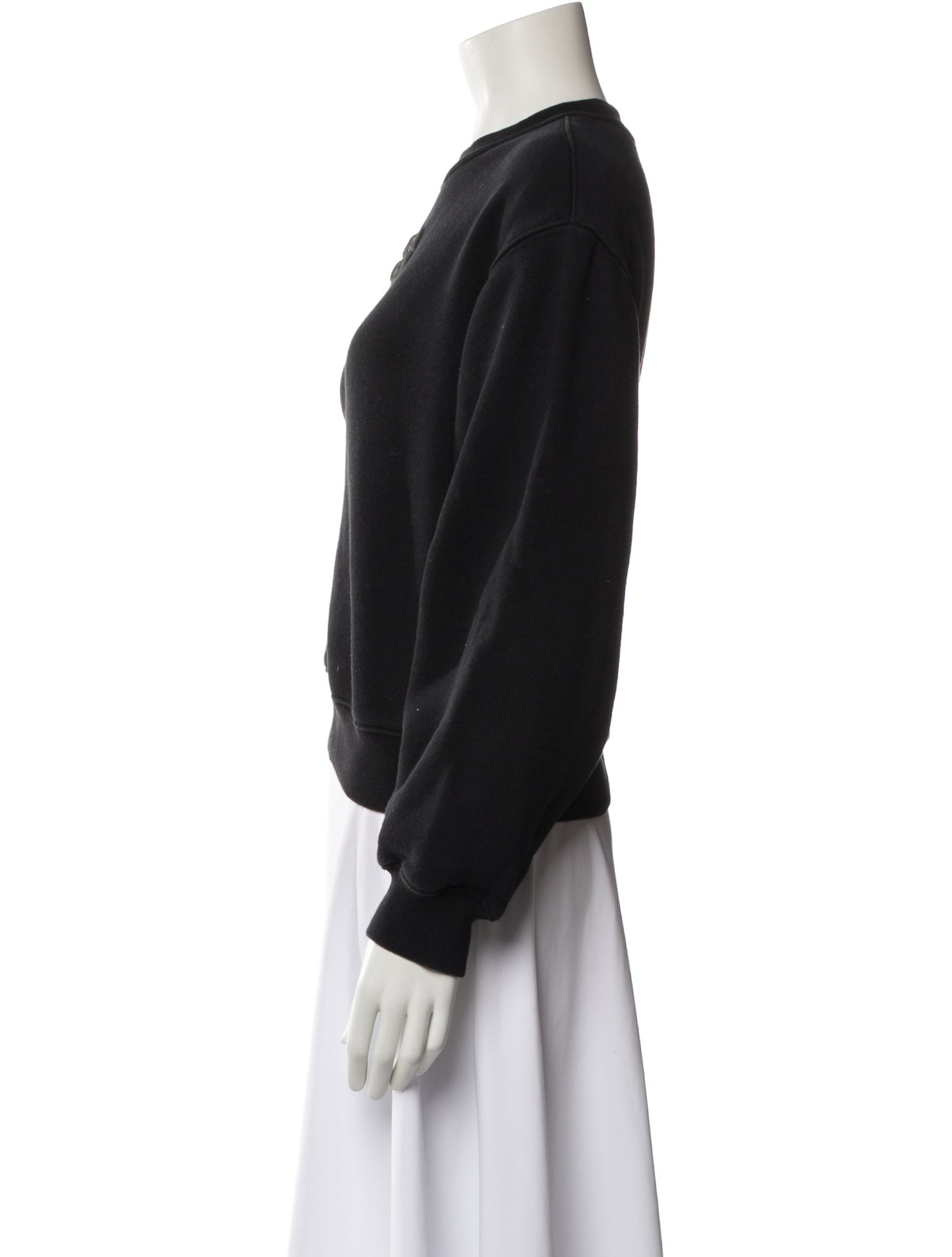 T by Alexander Wang Graphic Print Crew Neck Sweatshirt