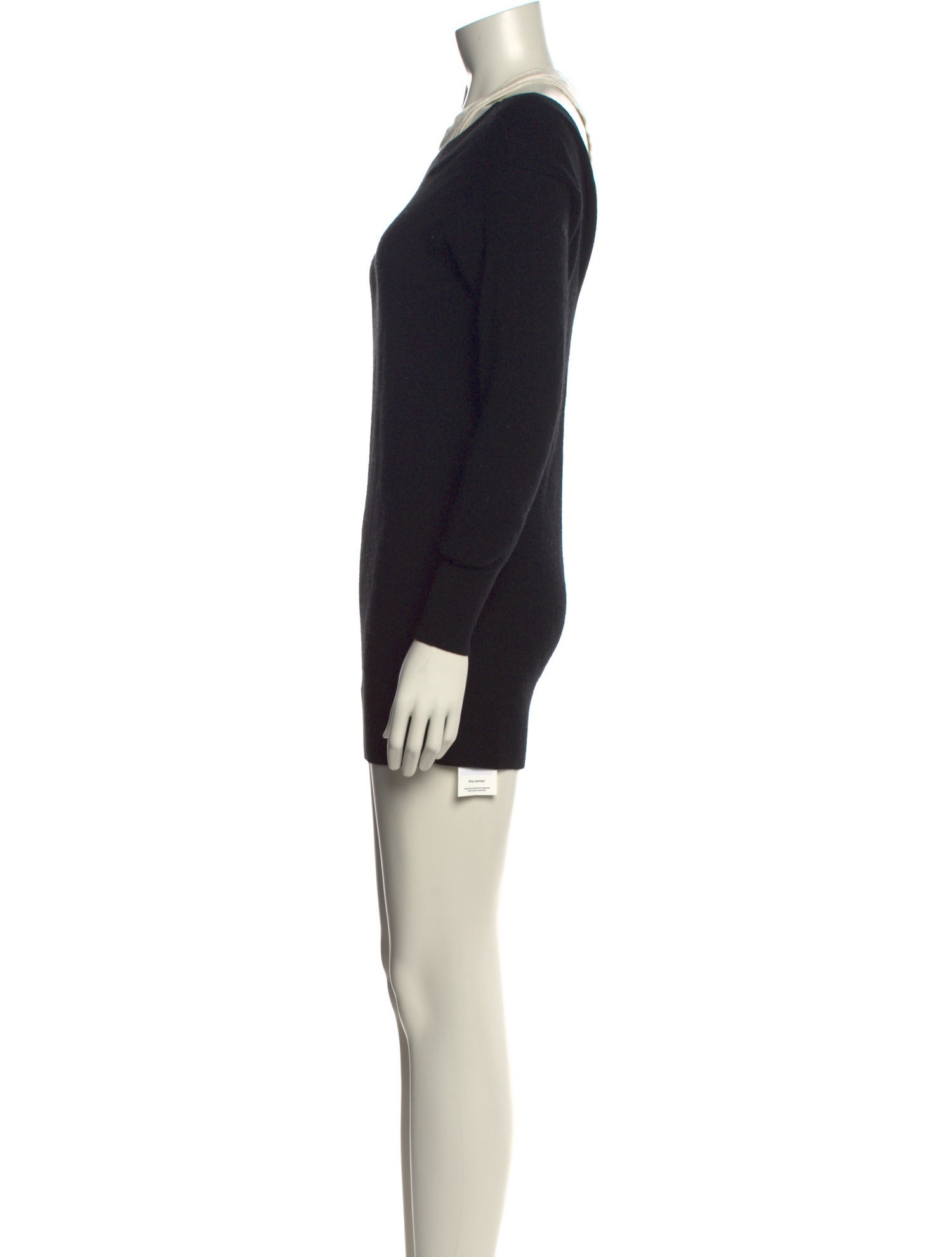 T by Alexander Wang Merino Wool Scoop Neck Sweater