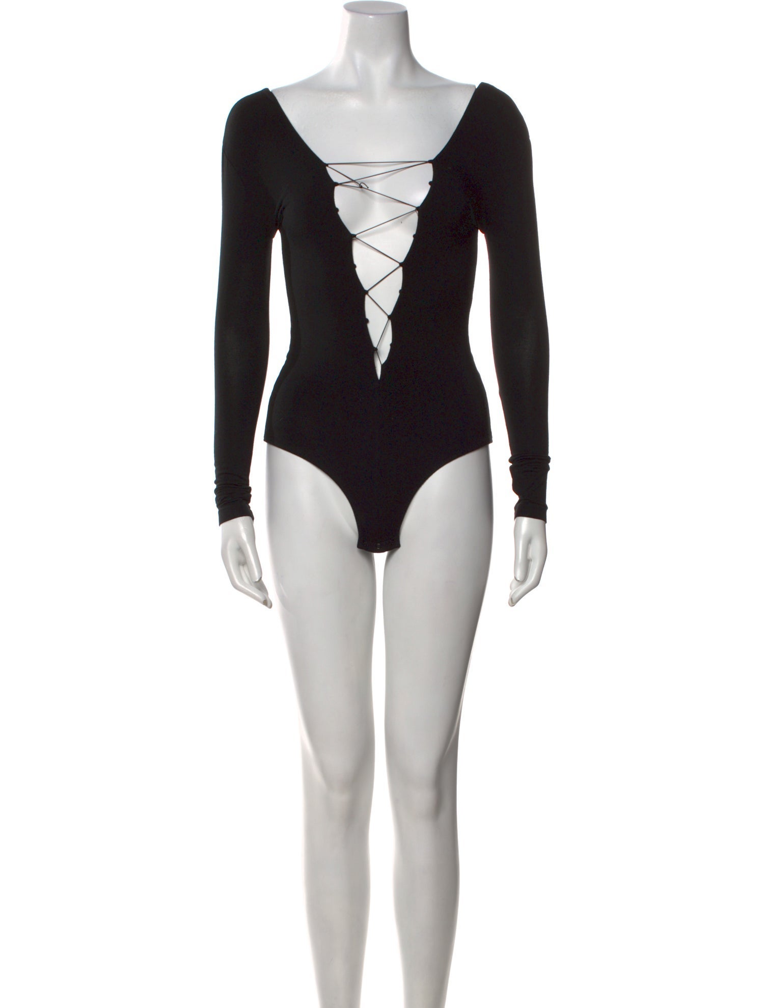 T by Alexander Wang V-Neck Long Sleeve Bodysuit