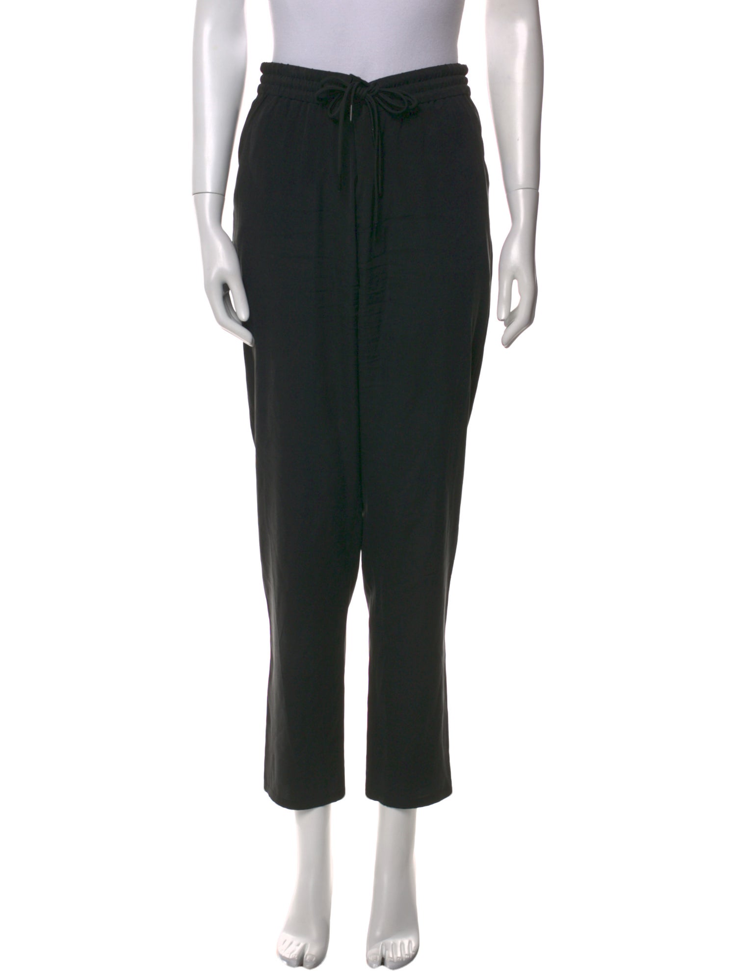 T by Alexander Wang Silk Straight Leg Pants