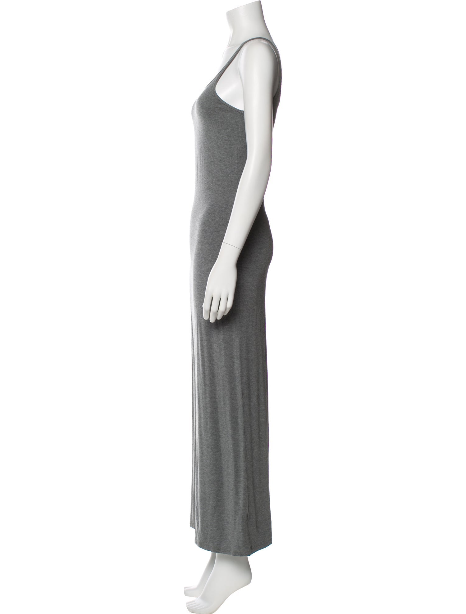 T by Alexander Wang Scoop Neck Long Dress
