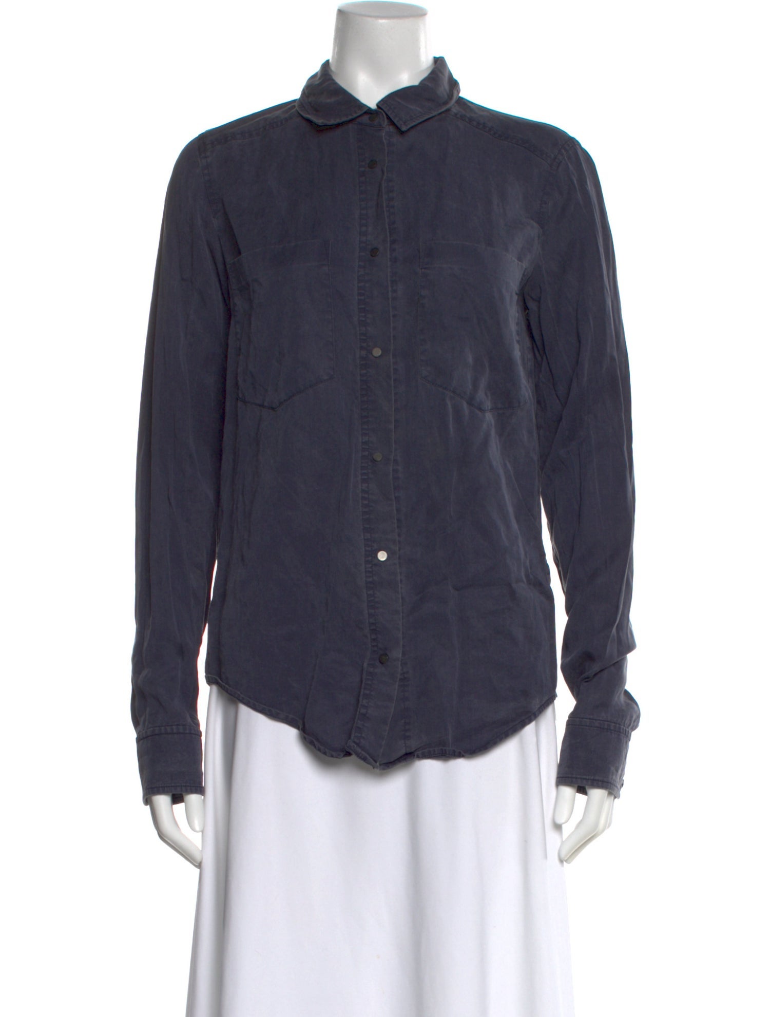 T by Alexander Wang Long Sleeve Button-Up Top