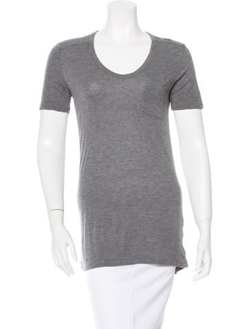 T by Alexander Wang Short Sleeve V-Neck Top