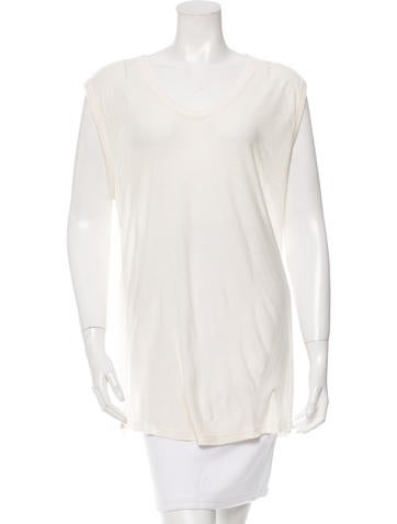 T by Alexander Wang Sleeveless Scoop Neck Top