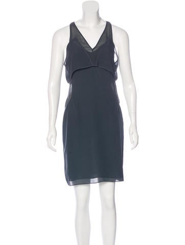 T by Alexander Wang Silk Overlay Dress
