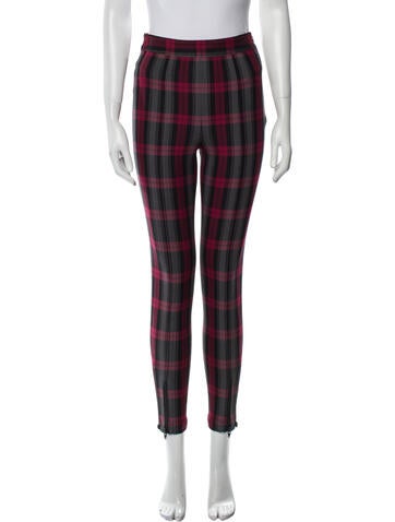 T by Alexander Wang Pants Plaid Print Skinny Leg XS