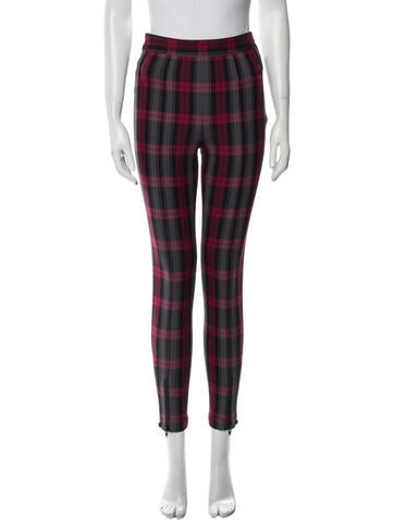 T by Alexander Wang Pants Plaid Print Skinny Leg XS