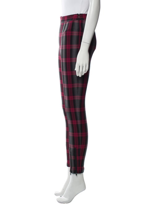 T by Alexander Wang Plaid Print Skinny Leg Pants