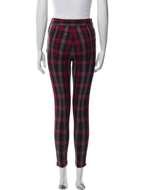 T by Alexander Wang Plaid Print Skinny Leg Pants