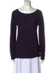 T by Alexander Wang Striped Scoop Neck Sweater