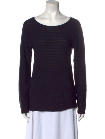 T by Alexander Wang Knitwear Striped Scoop Neck Sweater XS