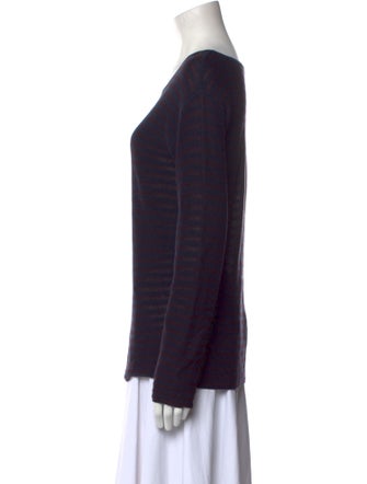 T by Alexander Wang Striped Scoop Neck Sweater