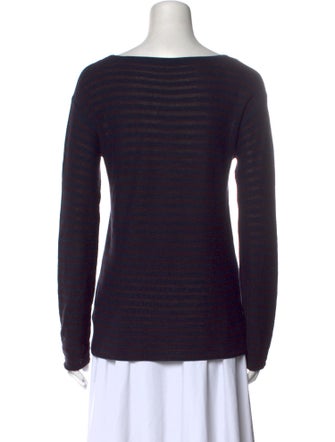 T by Alexander Wang Striped Scoop Neck Sweater