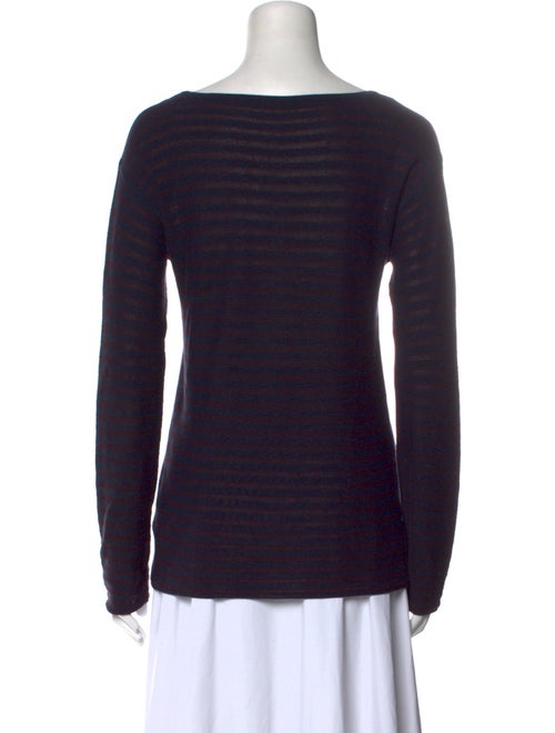 T by Alexander Wang Striped Scoop Neck Sweater