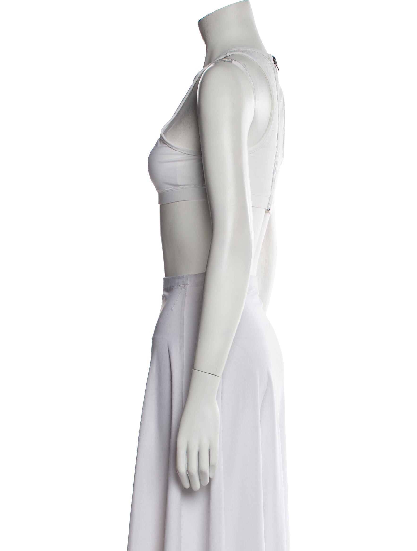 T by Alexander Wang Scoop Neck Sleeveless Crop Top