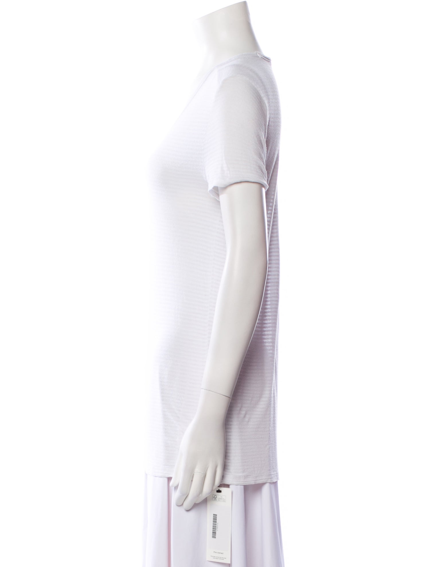 T by Alexander Wang Scoop Neck Short Sleeve T-Shirt