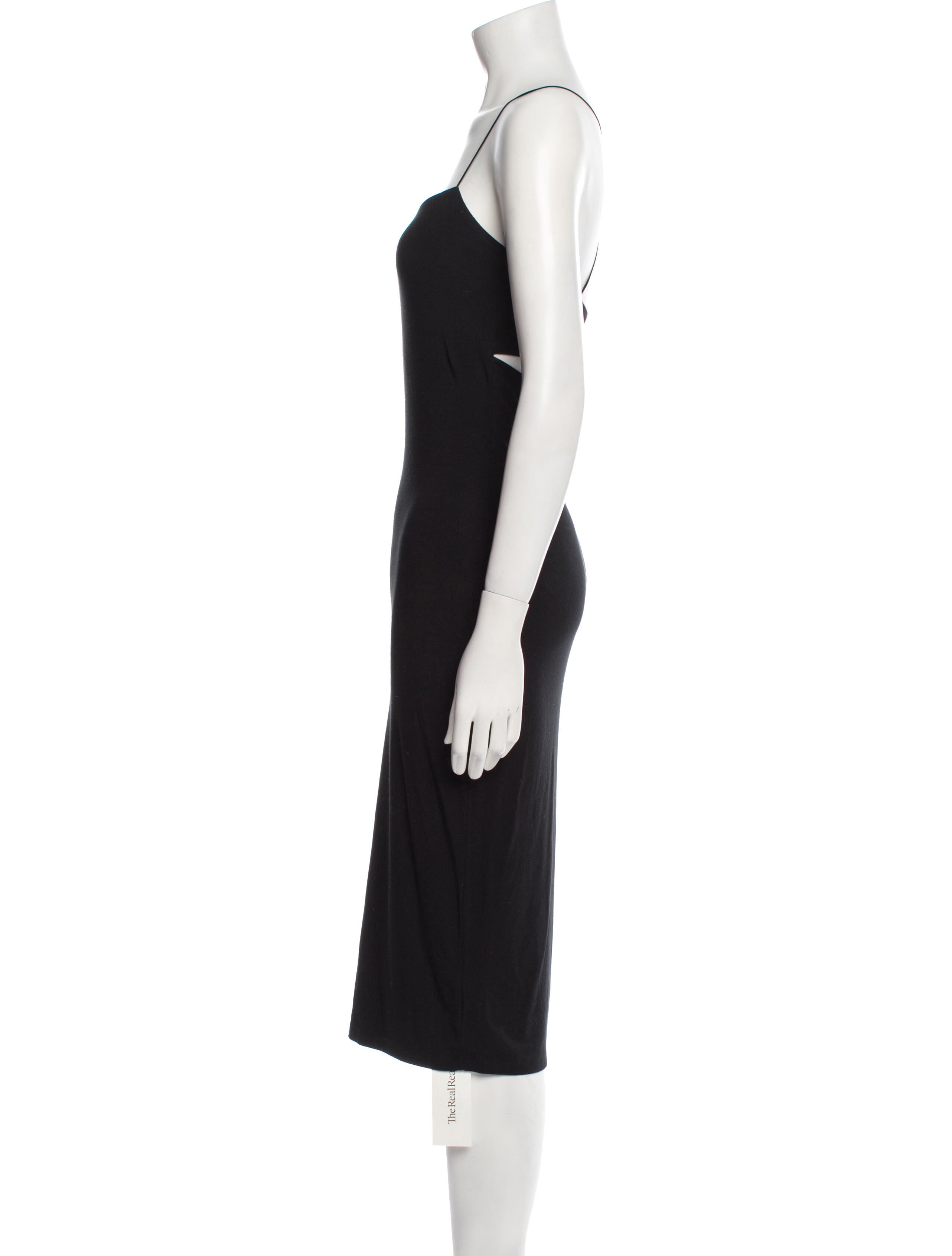 T by Alexander Wang Square Neckline Midi Length Dress
