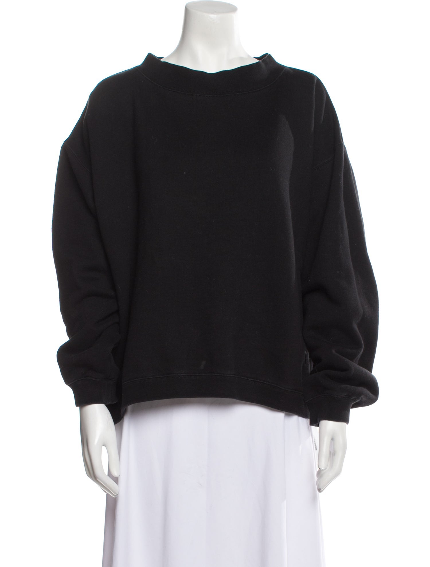 T by Alexander Wang Bateau Neckline Long Sleeve Sweatshirt