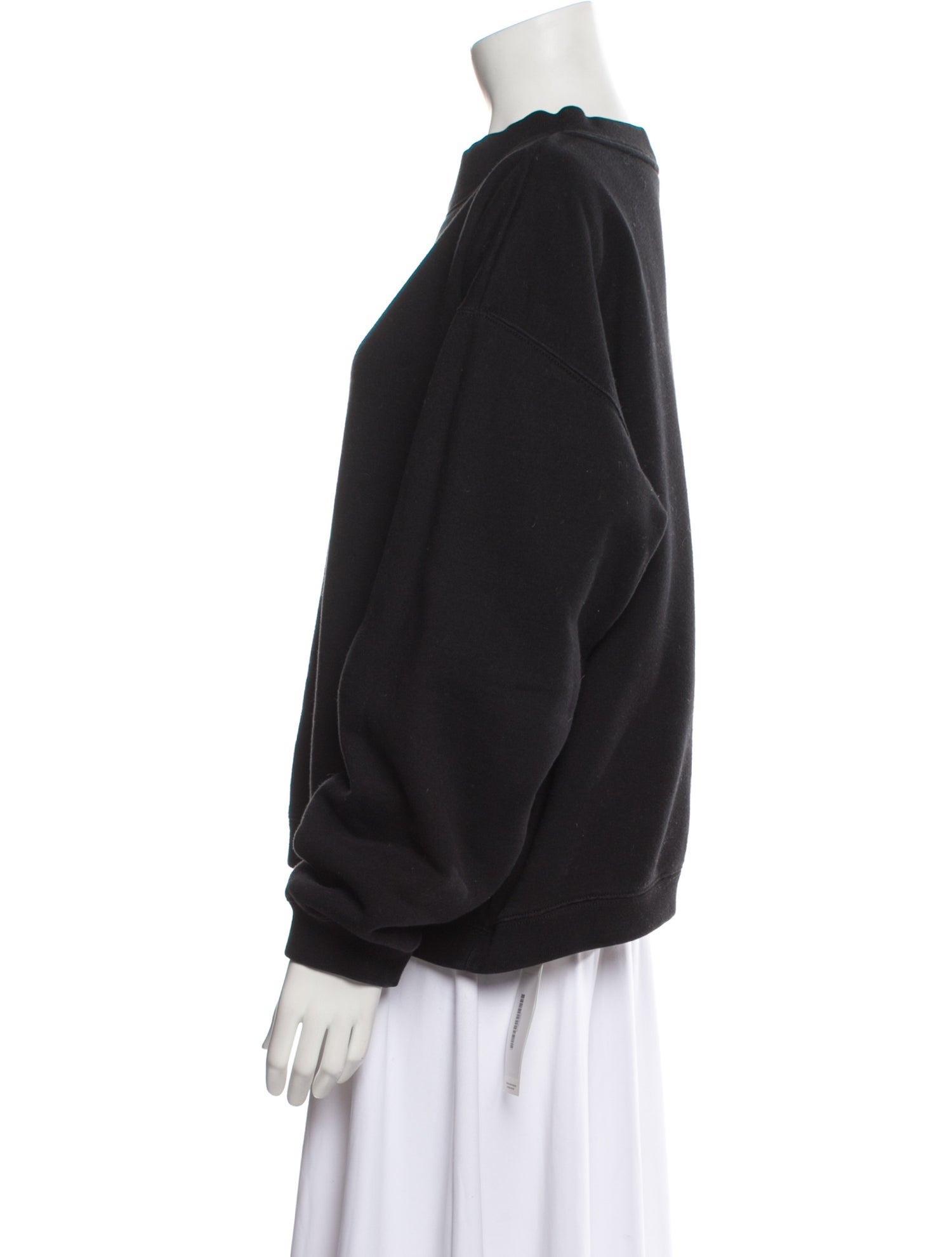T by Alexander Wang Bateau Neckline Long Sleeve Sweatshirt