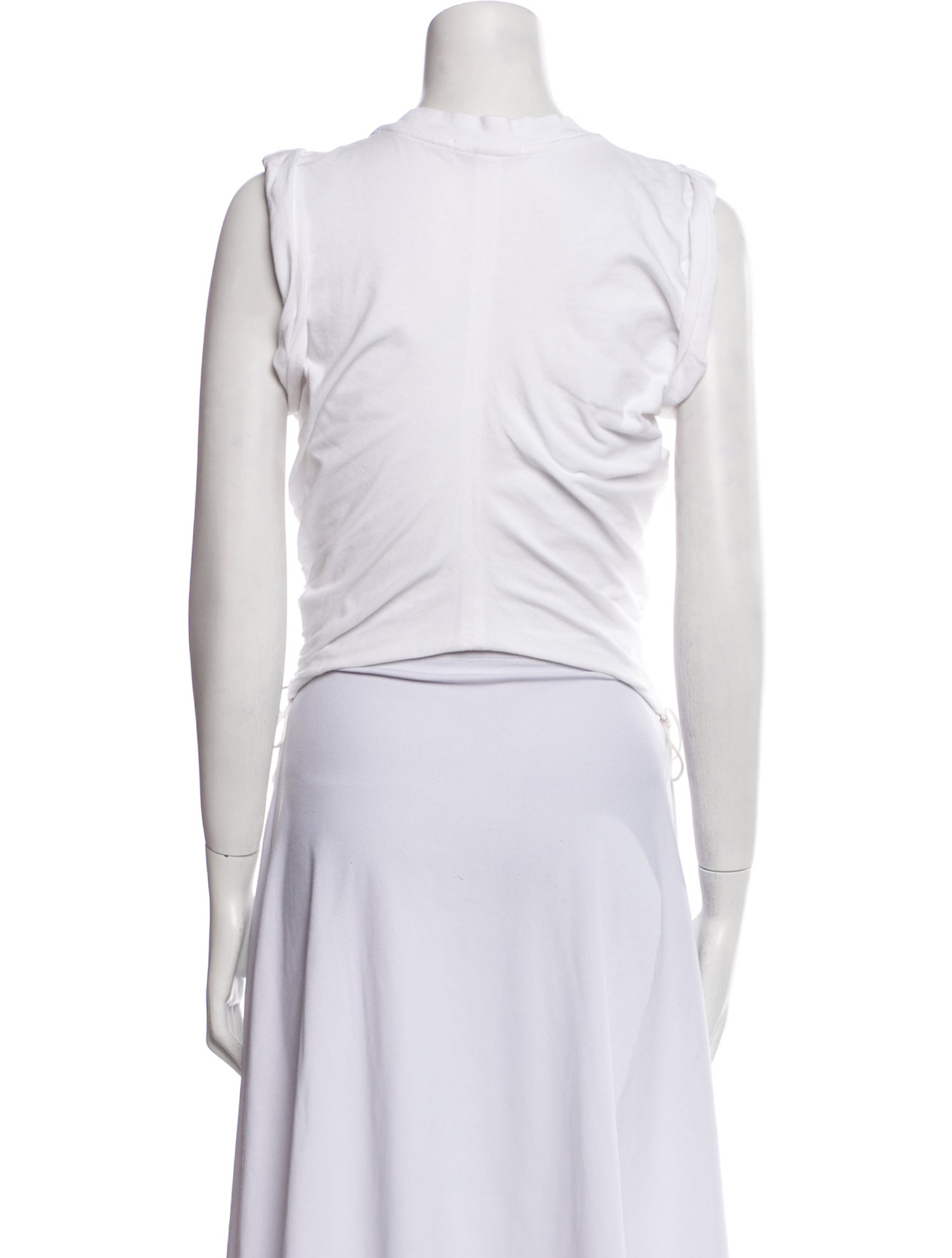 T by Alexander Wang V-Neck Sleeveless Crop Top