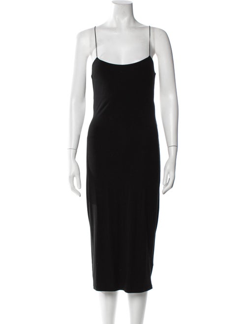 T by Alexander Wang Square Neckline Midi Length Dress