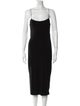 T by Alexander Wang Square Neckline Midi Length Dress