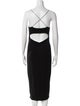 T by Alexander Wang Square Neckline Midi Length Dress