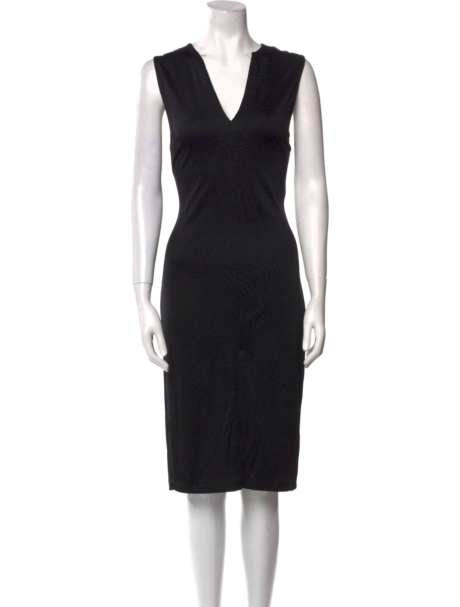 T by Alexander Wang V-Neck Midi Length Dress
