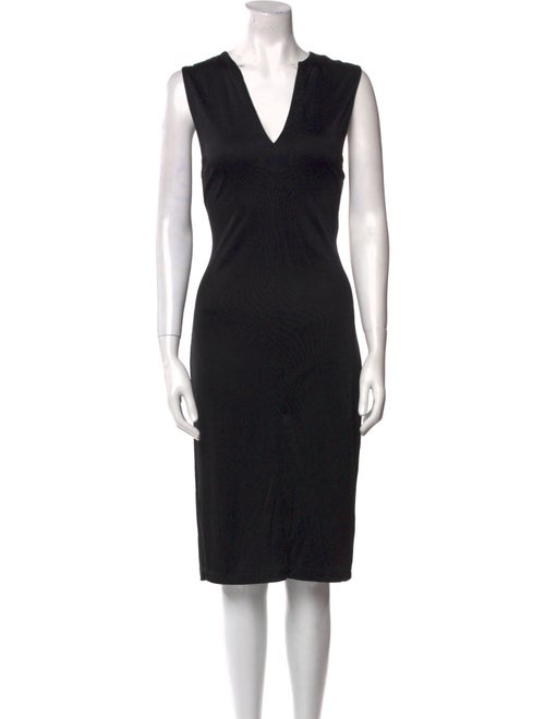 T by Alexander Wang V-Neck Midi Length Dress