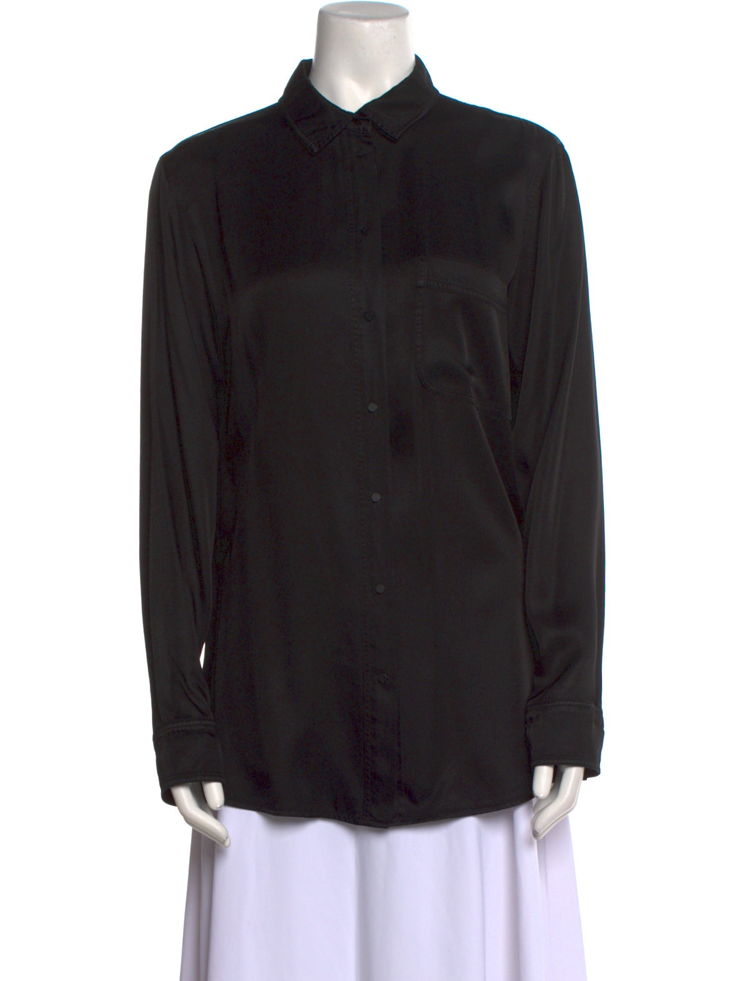 T by Alexander Wang Long Sleeve Button-Up Top