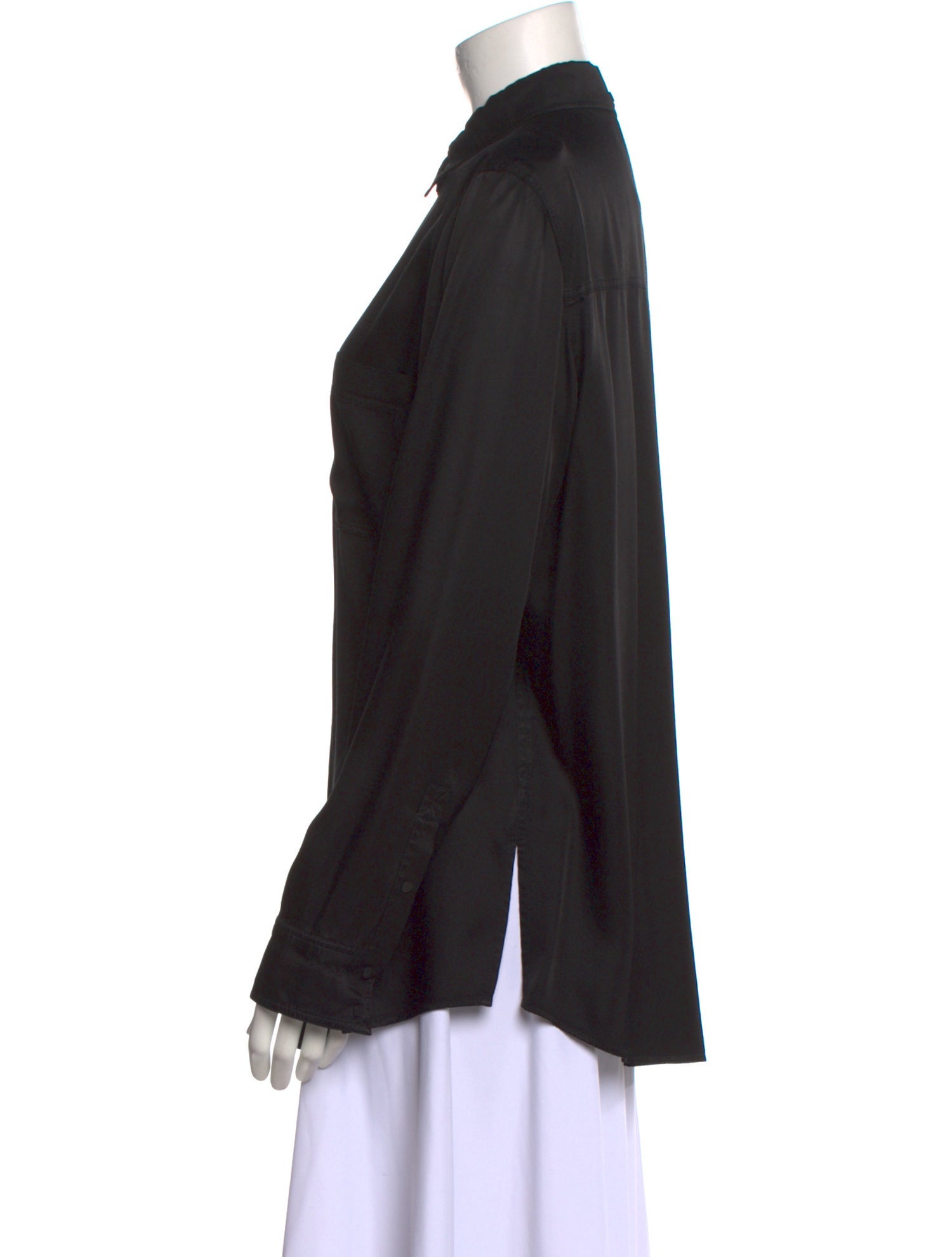 T by Alexander Wang Long Sleeve Button-Up Top