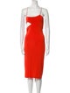 T by Alexander Wang Square Neckline Midi Length Dress