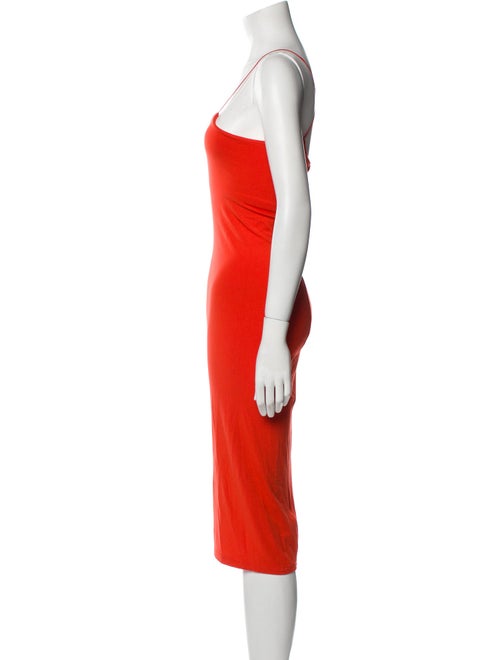 T by Alexander Wang Square Neckline Midi Length Dress