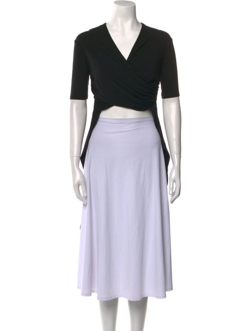 T by Alexander Wang V-Neck Short Sleeve Crop Top