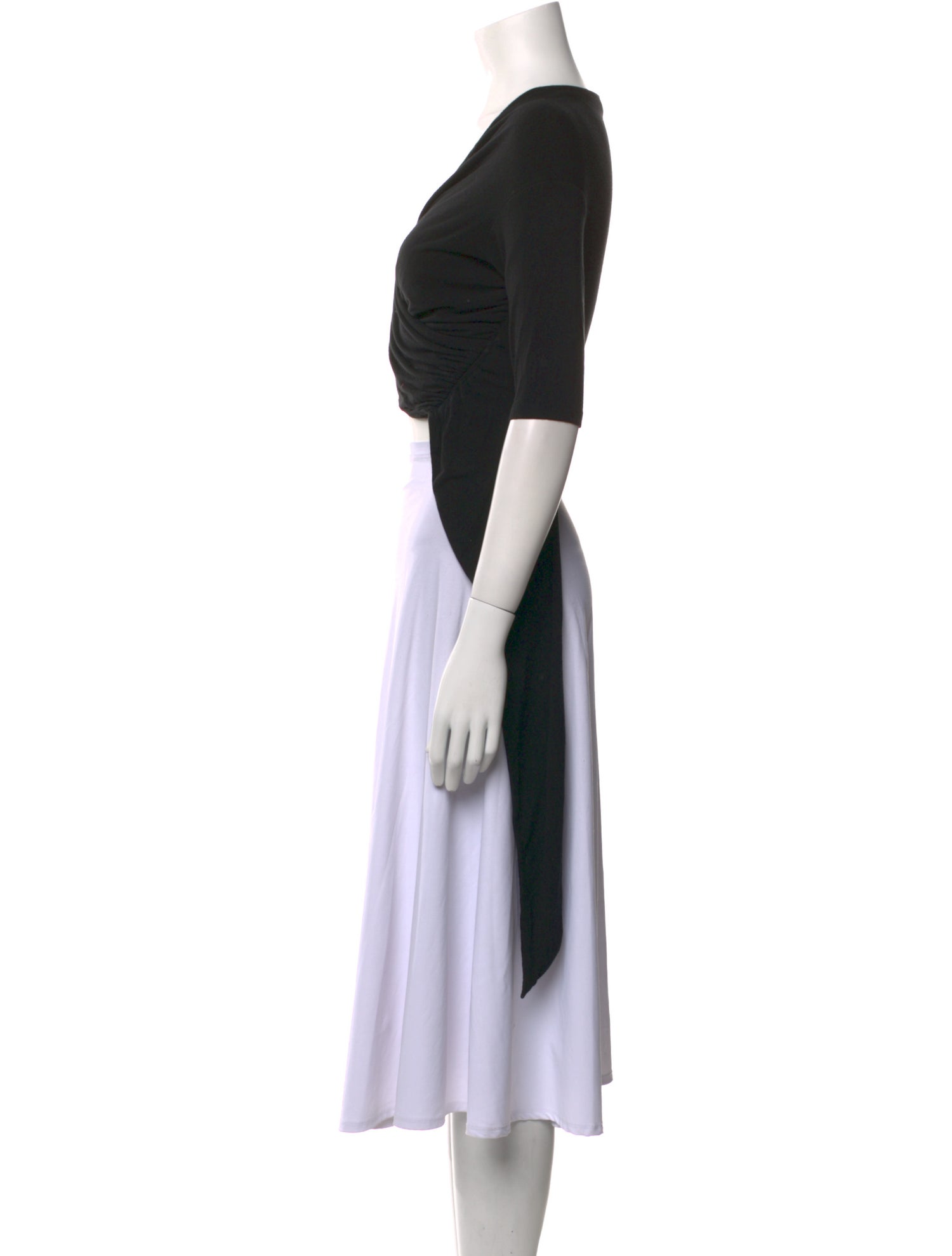 T by Alexander Wang V-Neck Short Sleeve Crop Top