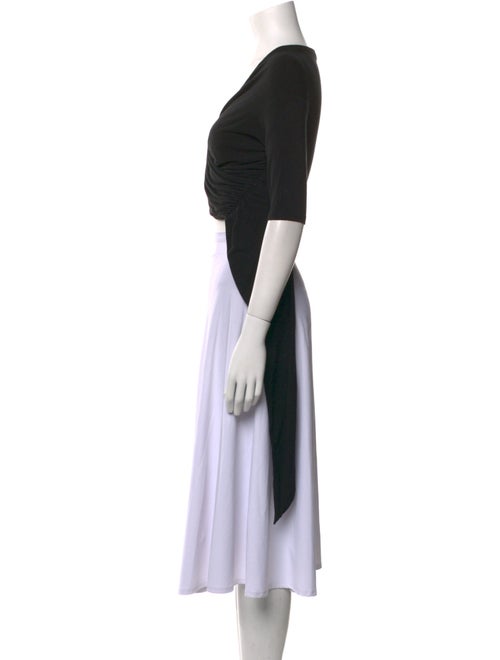 T by Alexander Wang V-Neck Short Sleeve Crop Top