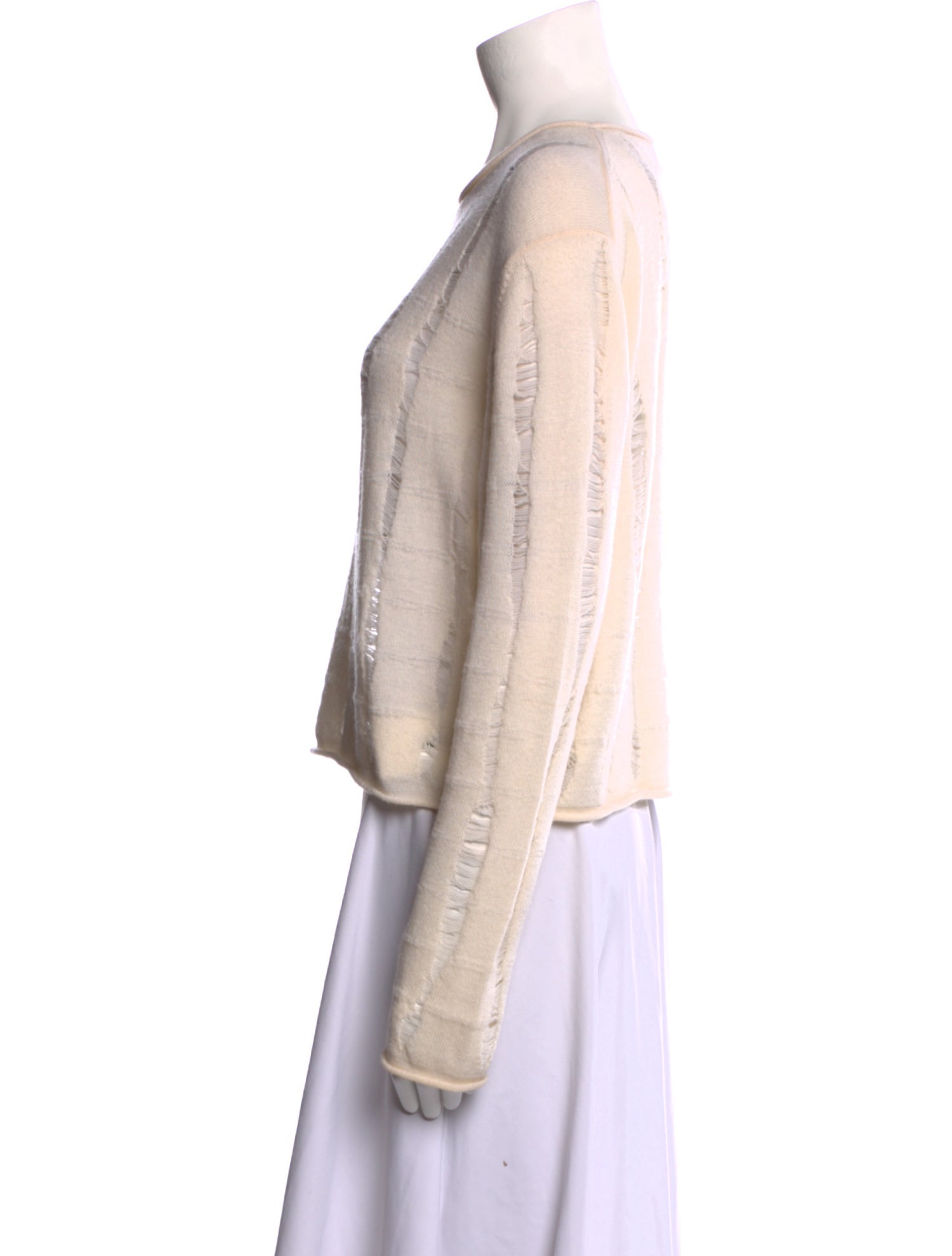 T by Alexander Wang Merino Wool Scoop Neck Sweater