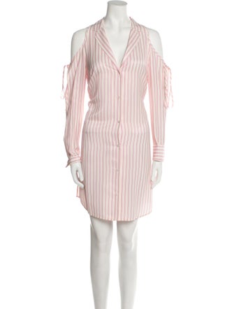 T by Alexander Wang Striped Knee-Length Dress